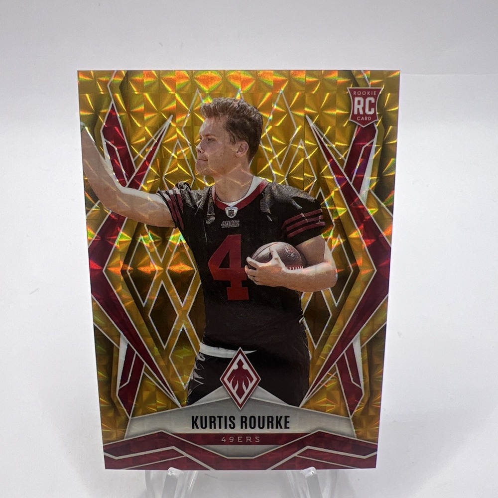 2025 Phoenix Football KURTIS ROURKE GOLD SEISMIC /10 #199 ROOKIE RC 49ERS